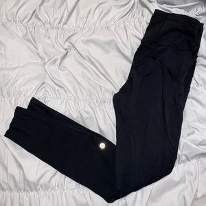 Lululemon black fast and free tight 28”